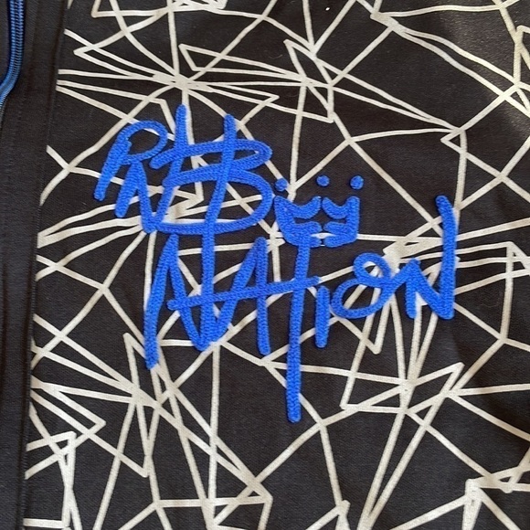 Pnb Nation Geometric Zip Up Lightweight Jacket Size Large - Picture 3 of 9